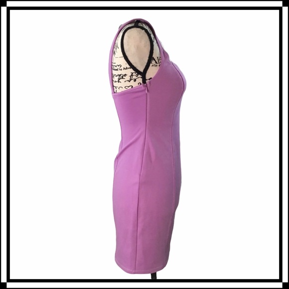 ASTR the Label - Stereotype Lilac Sleeveless Bodycon Stretch Fitted Mini Dress - Picture 6 of 13